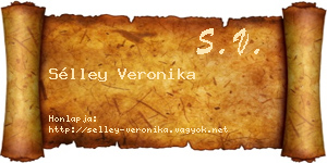Sélley Veronika névjegykártya